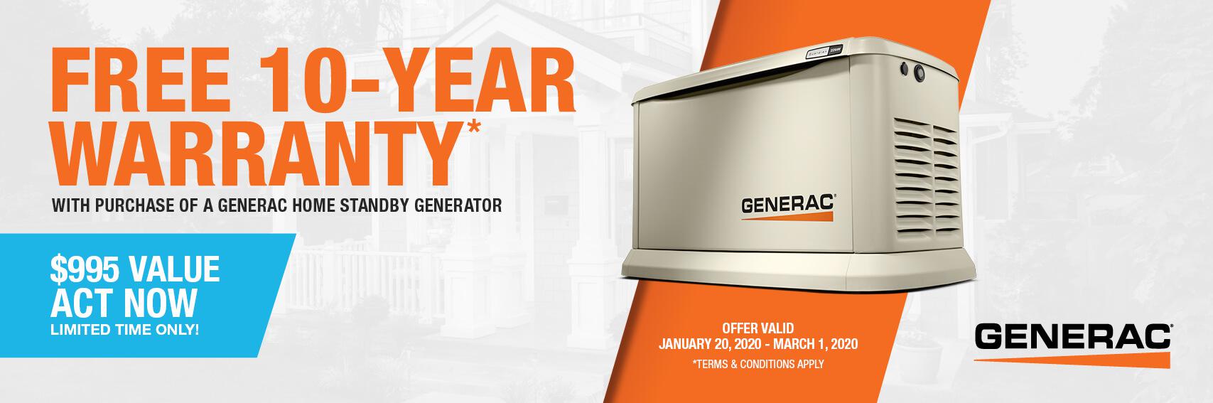 Homestandby Generator Deal | Warranty Offer | Generac Dealer | Dumas, AR